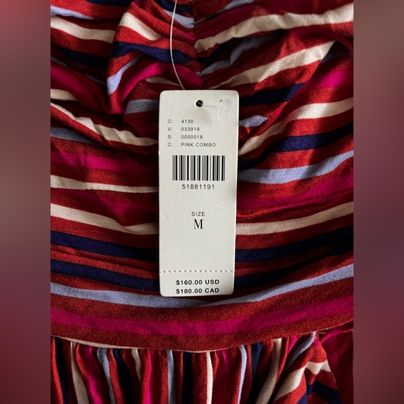 NWT Anthropologie Maeve Women’s  Gabriela Striped Maxi Ruffle Dress - Medium - Picture 6 of 10